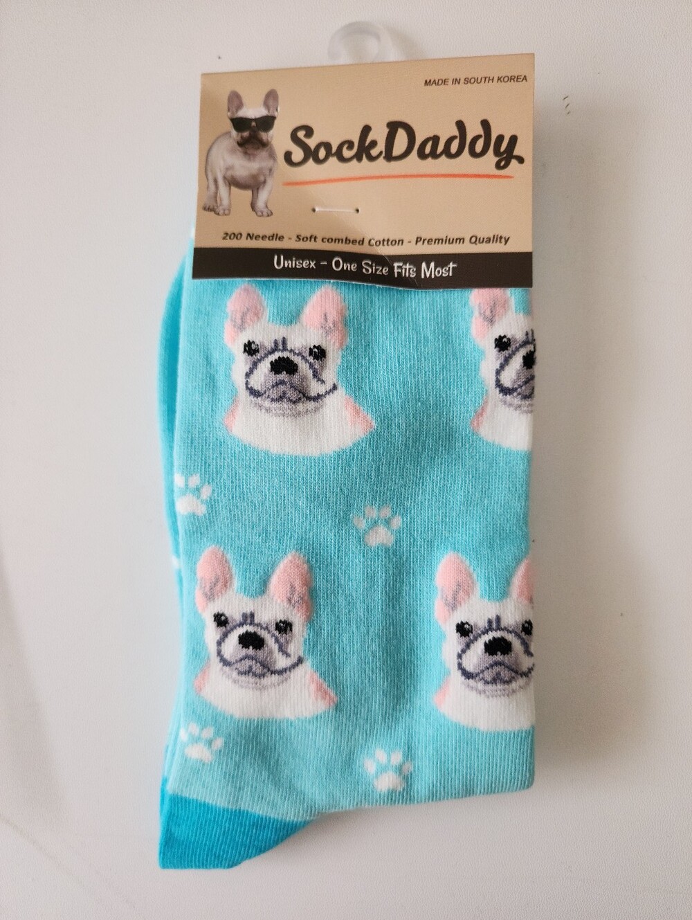NWT Sock Daddy French Bulldog Unisex Crew Socks- One Size Fits Most